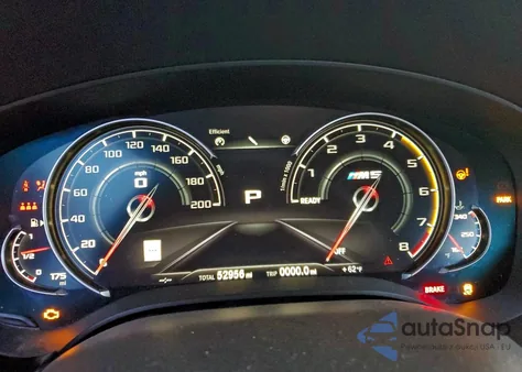 2019 BMW M5 z USA, uszkodzony, nr VIN WBSJF0C50KB448152